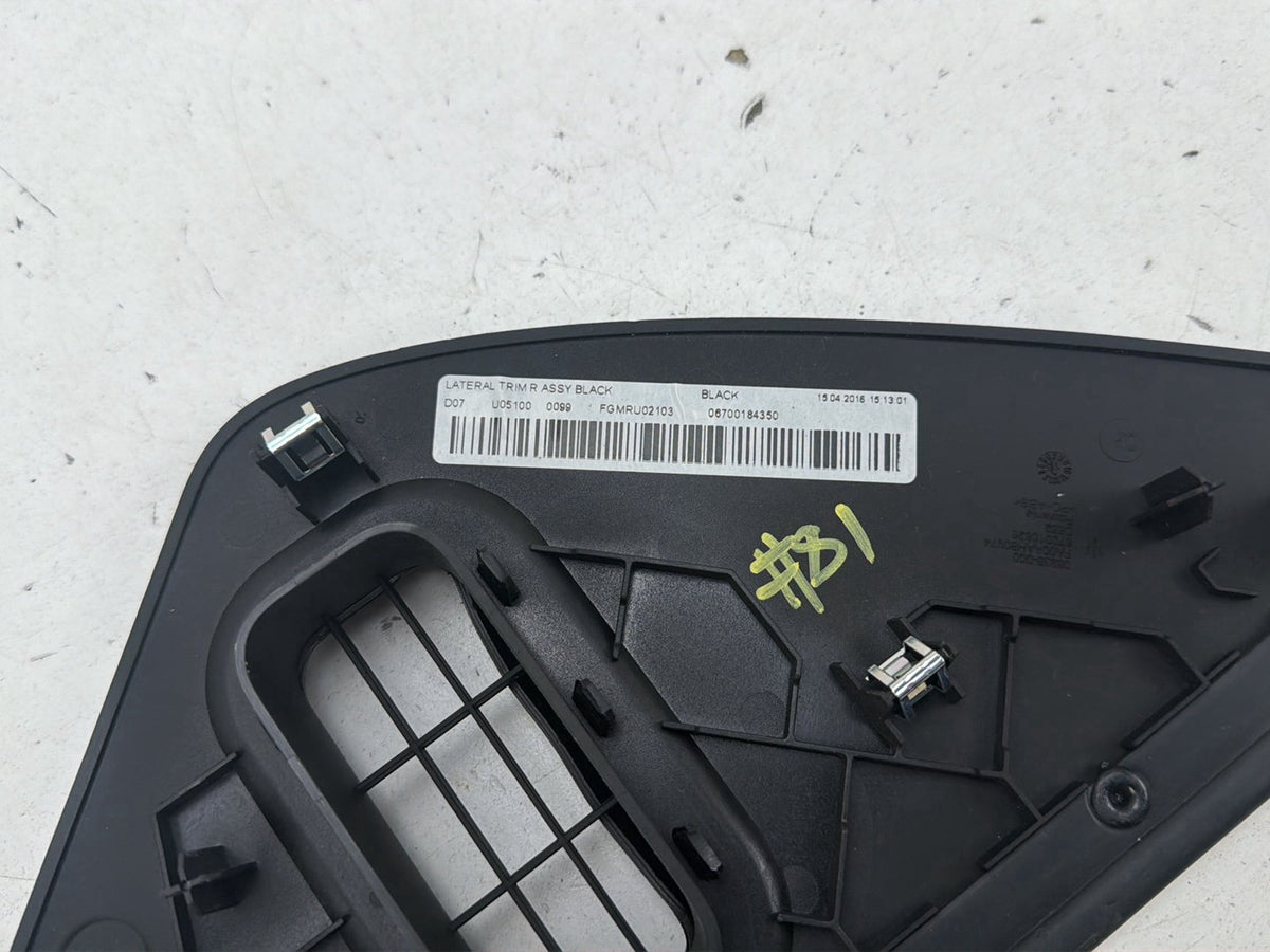 2014-2017 Maserati Ghibli Right Side Dash End Cap Trim 06700184350 OEM