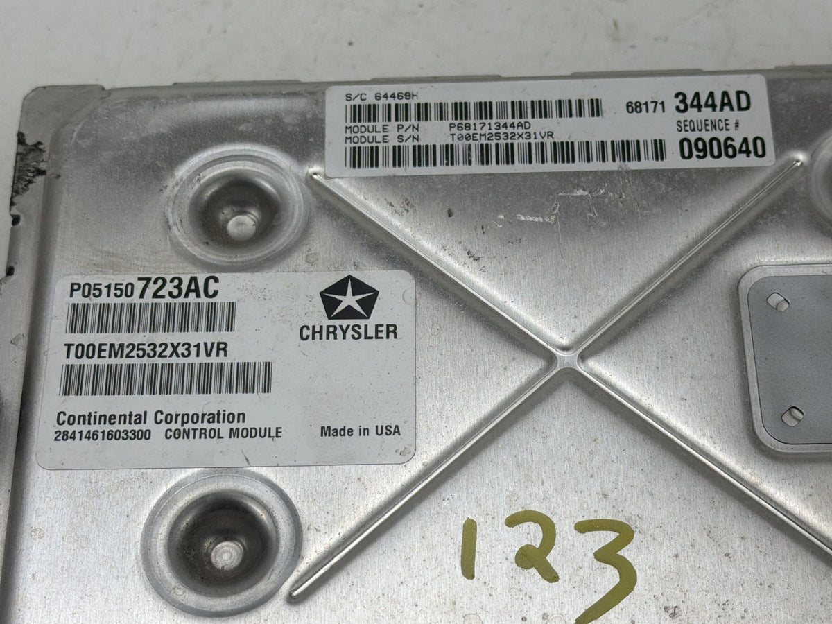 2013 Dodge Charger 3.6L Engine Computer Control Module Unit ECU P05150723AC OEM
