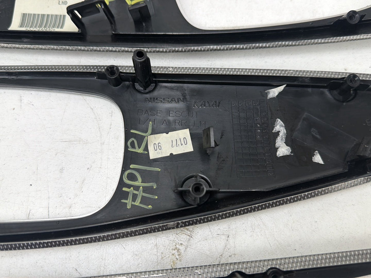 2014-2020 Infiniti Q50 V37 Interior Door Handle Trim Cover Bezel Panel 4 Pcs OEM