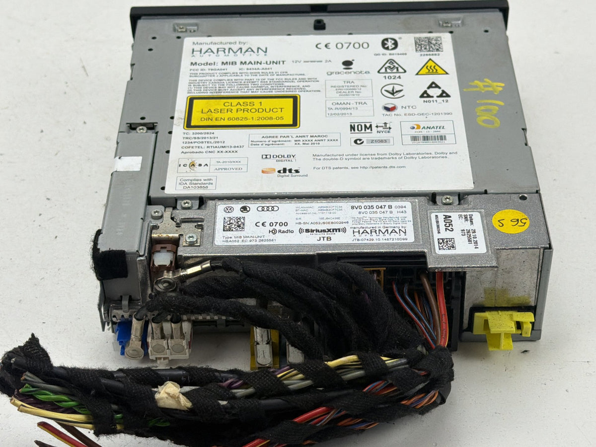 2015-2018 Audi A3 Radio Receiver Disc CD Changer Player 8V0035047 OEM