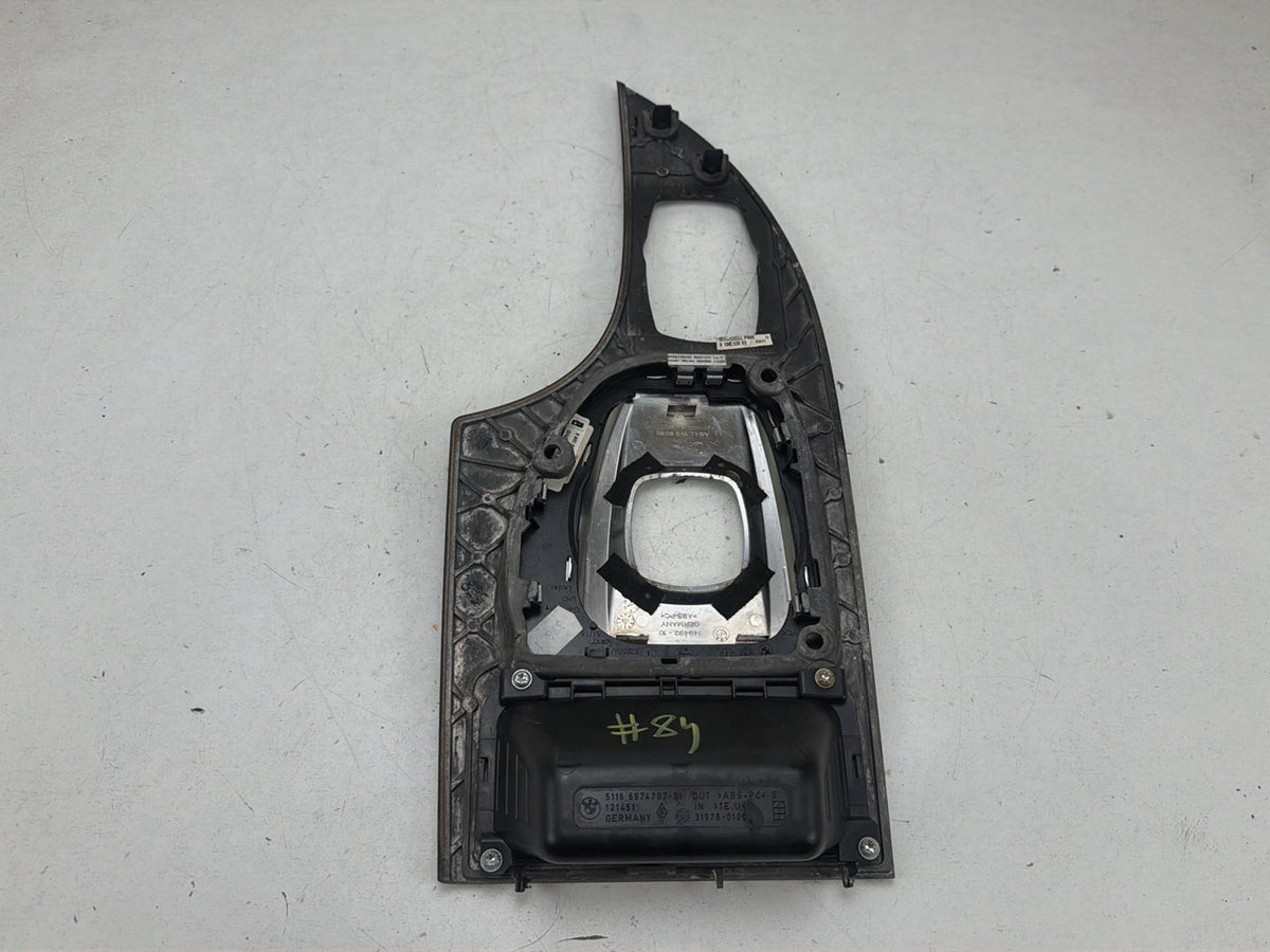2008-2010 BMW 528i E60 Center Console Shifter Bezel Wood Trim Panel OEM