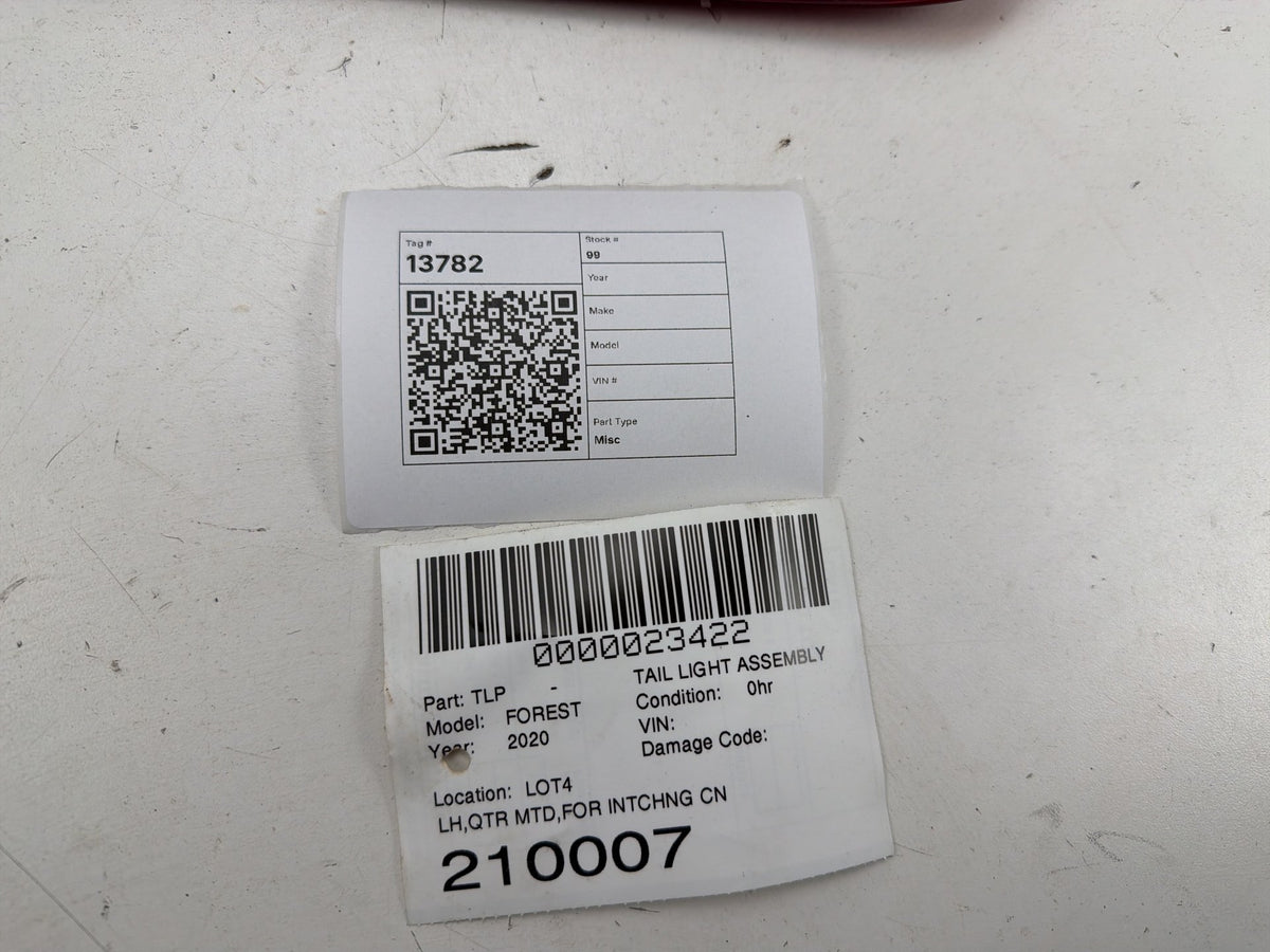 2019-2024 Subaru Forester Left Driver Side Outer LED Tail Light 84201SJ030 OEM