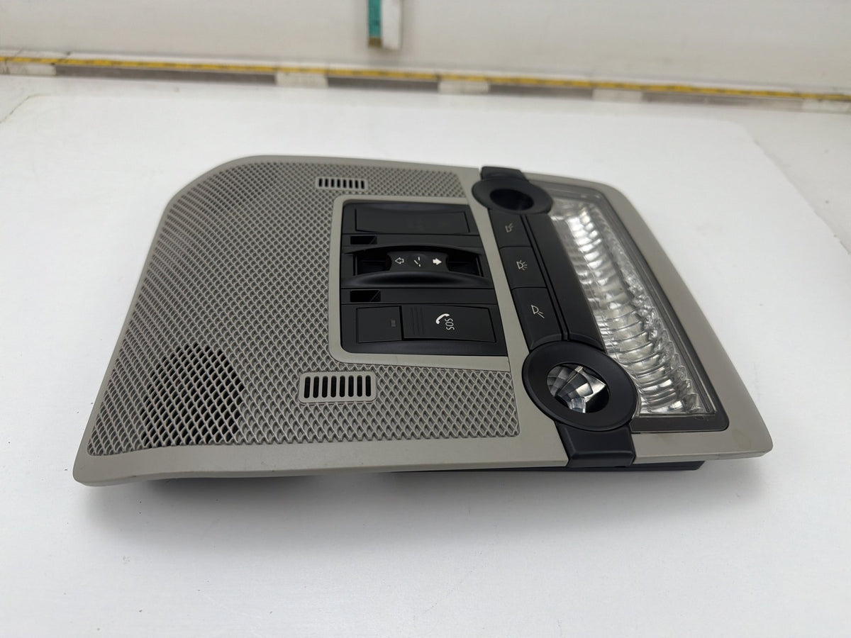 2011-2013 BMW X5 Front Roof Dome Light Overhead Console Switch Unit Gray OEM