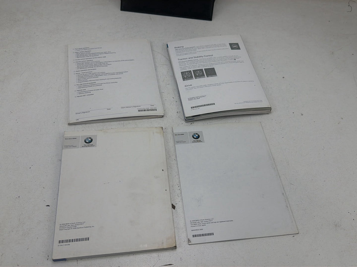 2008-2010 BMW 5 Series 528i E60 Owners Manual Handbook Wallet Case Set OEM