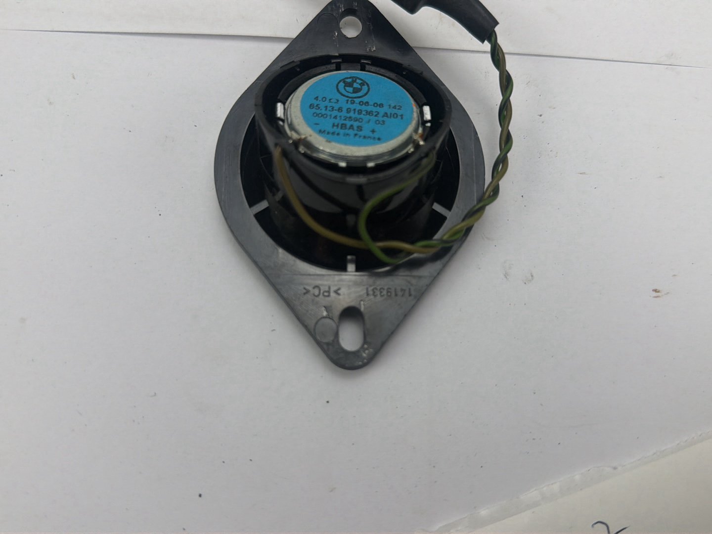 2006-2013 BMW 325i Rear Left or Right Deck Shelf Tweeter Speaker 65136919362 OEM