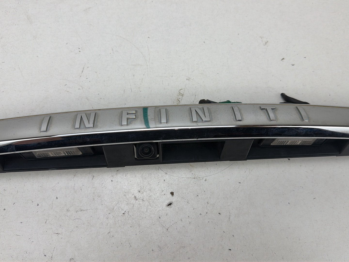 2014-2017 Infiniti Q50 Rear Trunk Chrome Finisher Molding Camera OEM