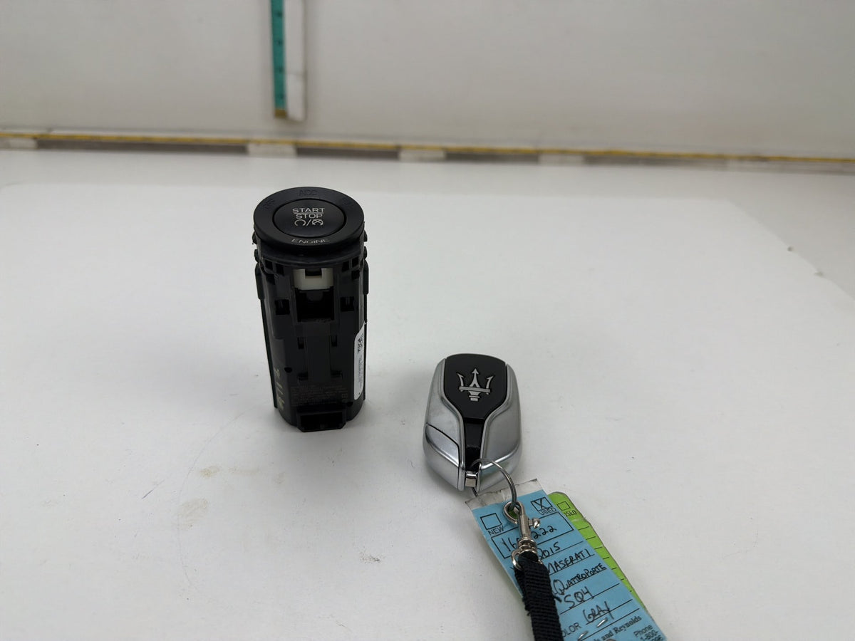 2014-2017 Maserati Quattroporte Engine Start Stop Switch Button Key Fob Set OEM