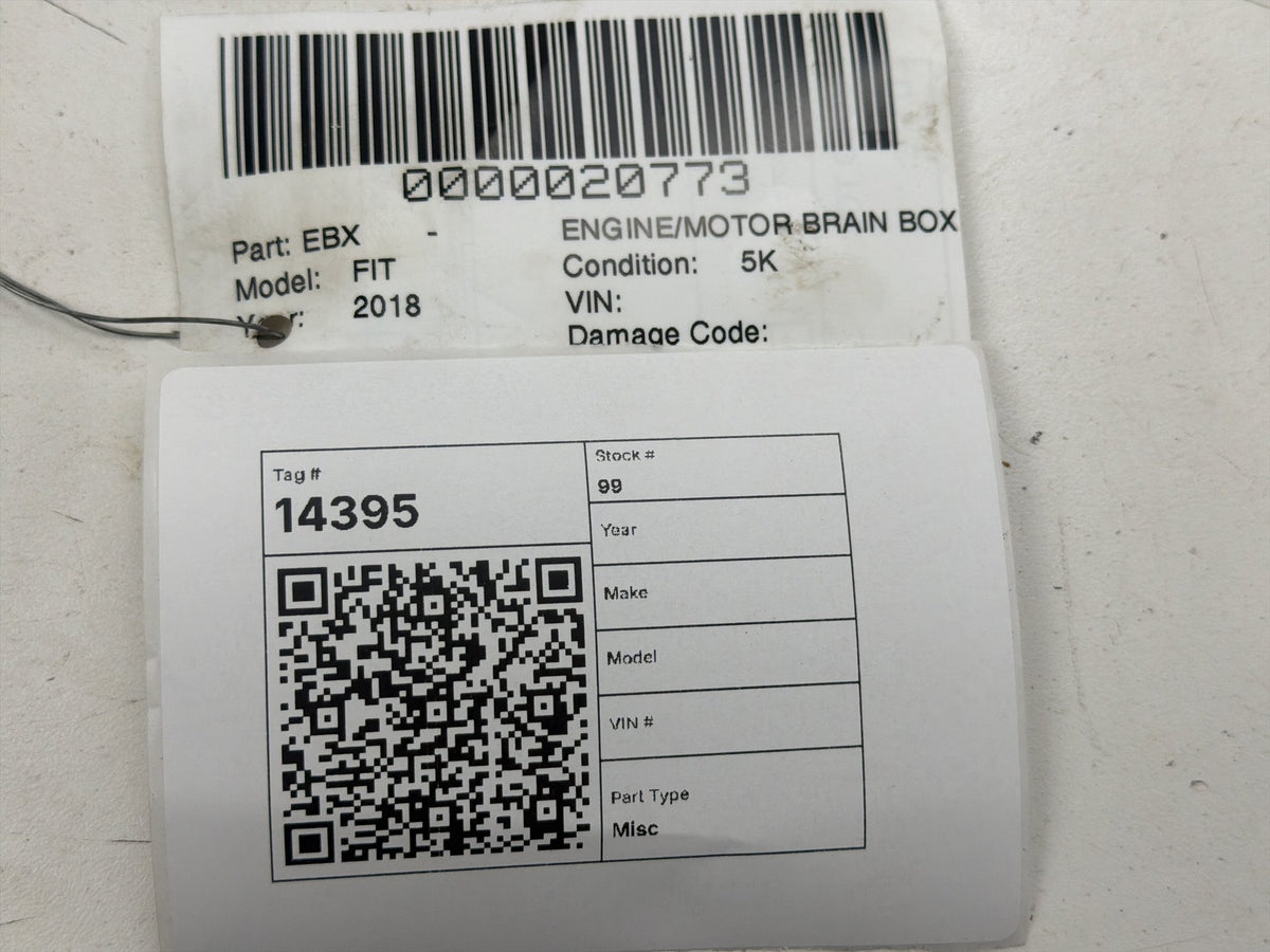 2018-2019 Honda Fit Engine Computer Control Module Unit ECU ECM OEM