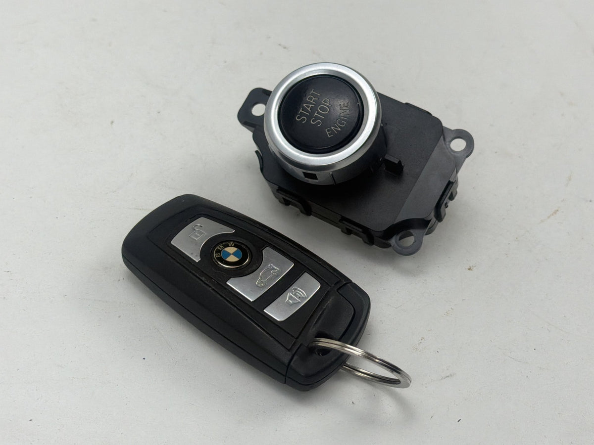 2011-2016 BMW 550i xDrive Ignition Start Stop Button Switch With Key Fob OEM