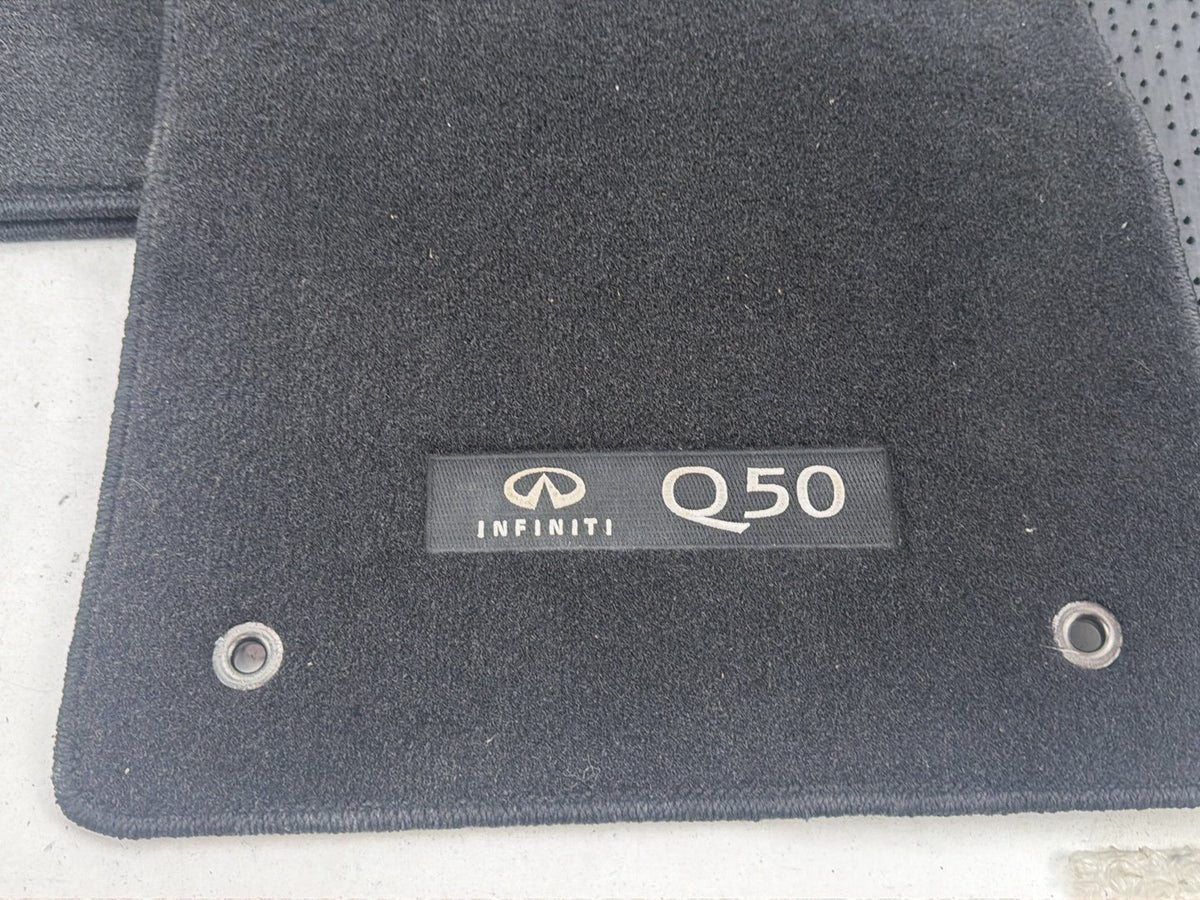 2014-2023 Infiniti Q50 Carpet Floor Mats Set Front Rear OEM