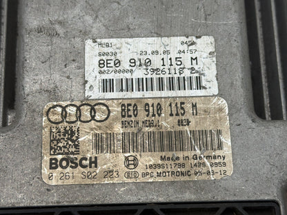 2006-2008 Audi A4 2.0L Engine Computer Control Module Unit ECU 8E0910115M OEM