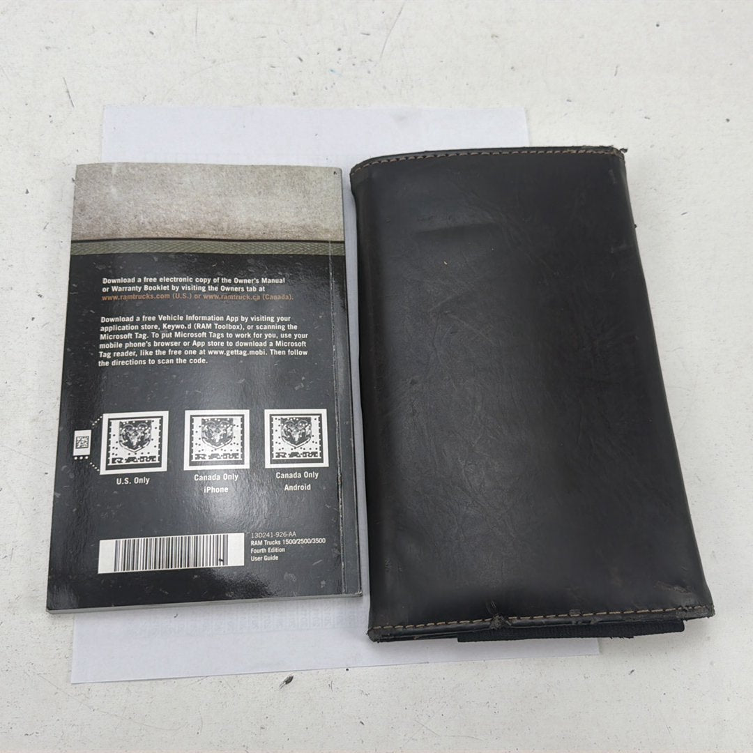 2013 Ram 1500 Owner's Manual User Guide Portfolio Case Set OEM