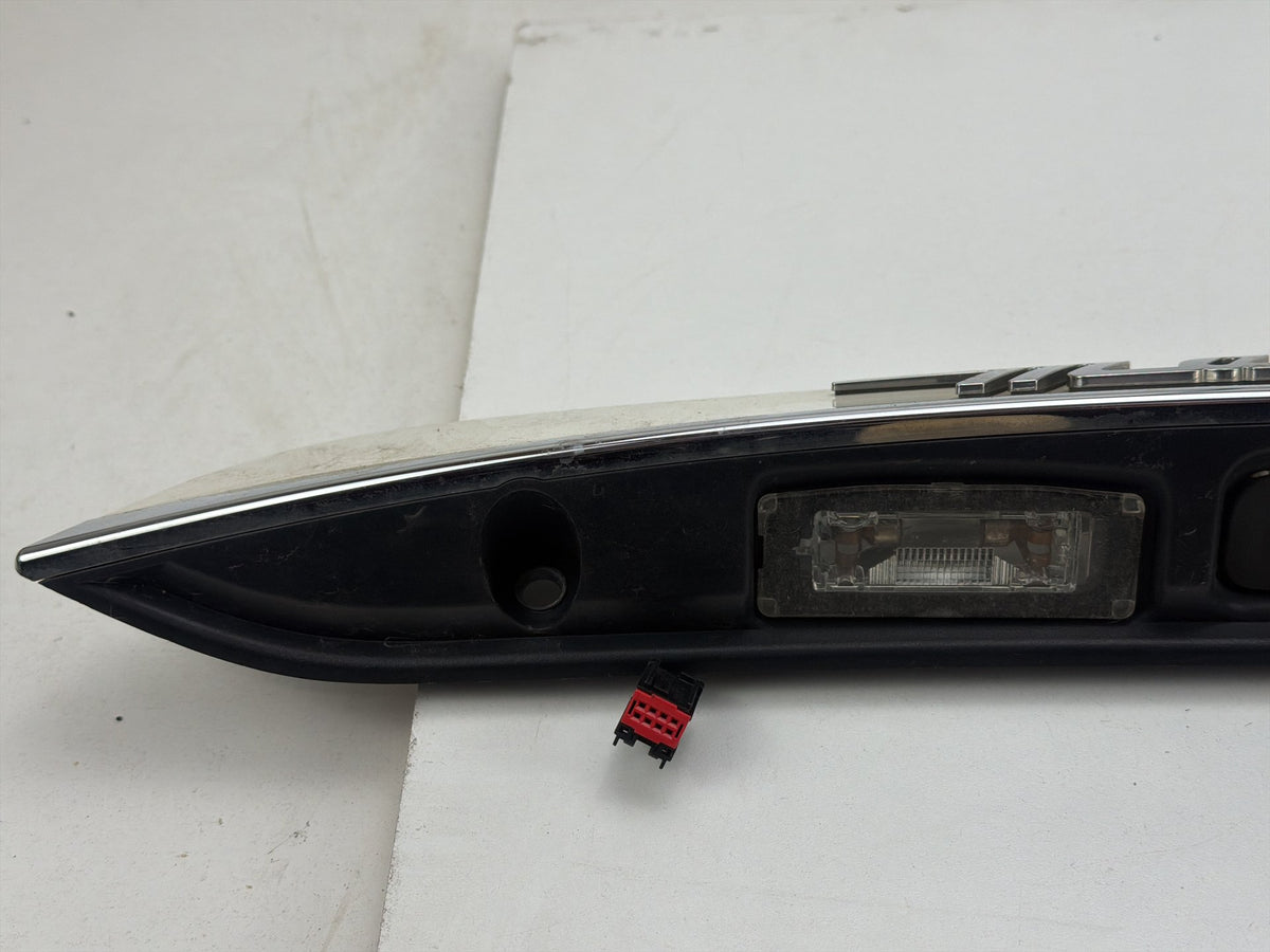 2014-2017 Maserati Ghibli Trunk Lid License Plate Light Moulding w/ Camera OEM