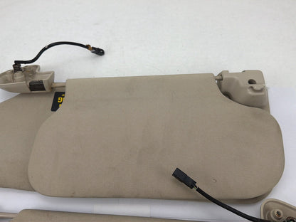2003-2006 Lincoln Navigator Left/Right Sun Visor Pair Tan w/ Mirror OEM