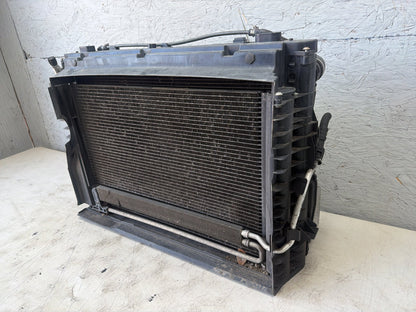 2008-2010 BMW 528i E60 Radiator A/C Condenser & Cooling Fan Assembly 157K OEM