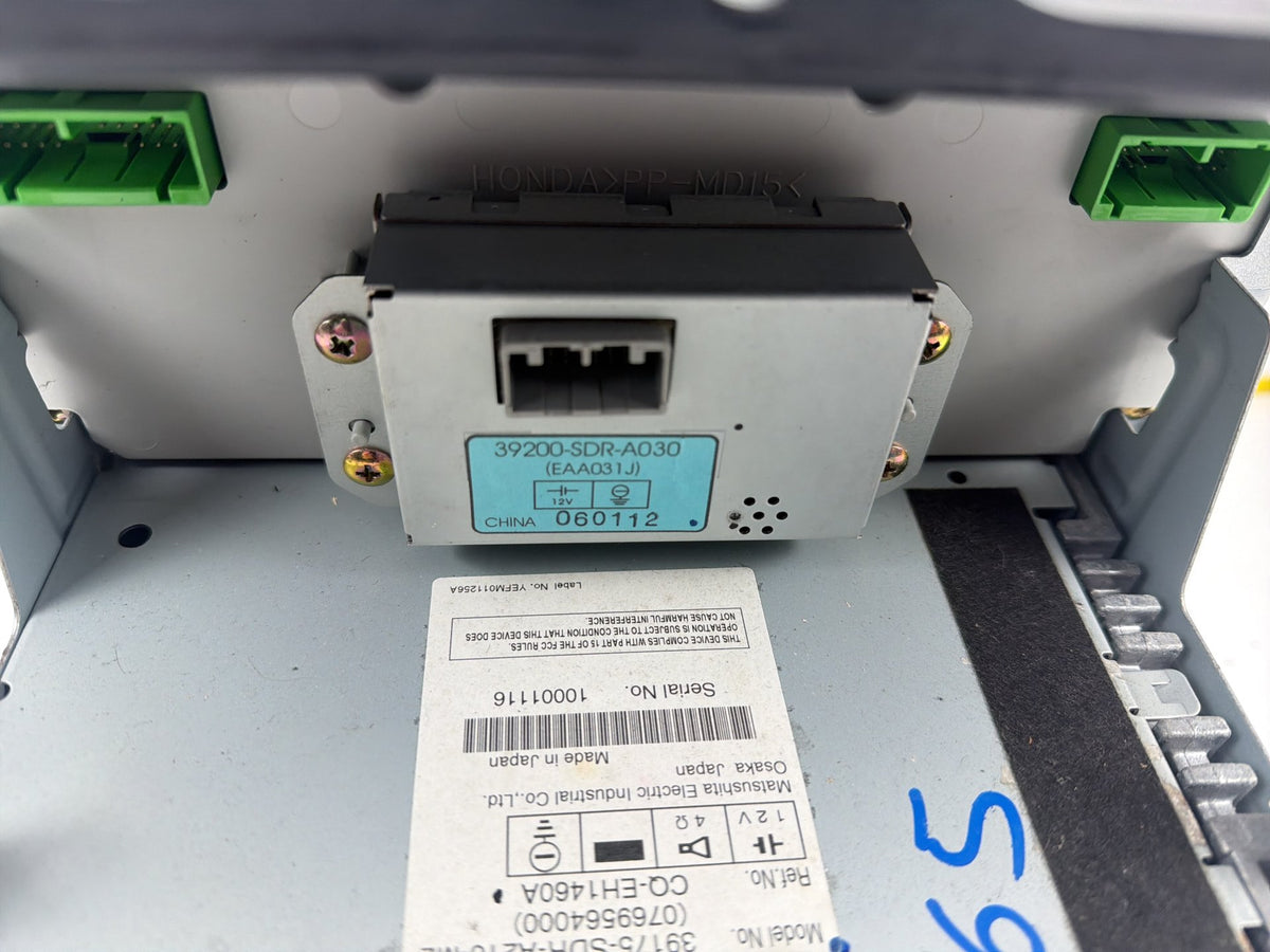 2003-2007 Honda Accord Radio 6 CD Changer Dual Climate Control 39175-SDR-A210-M2