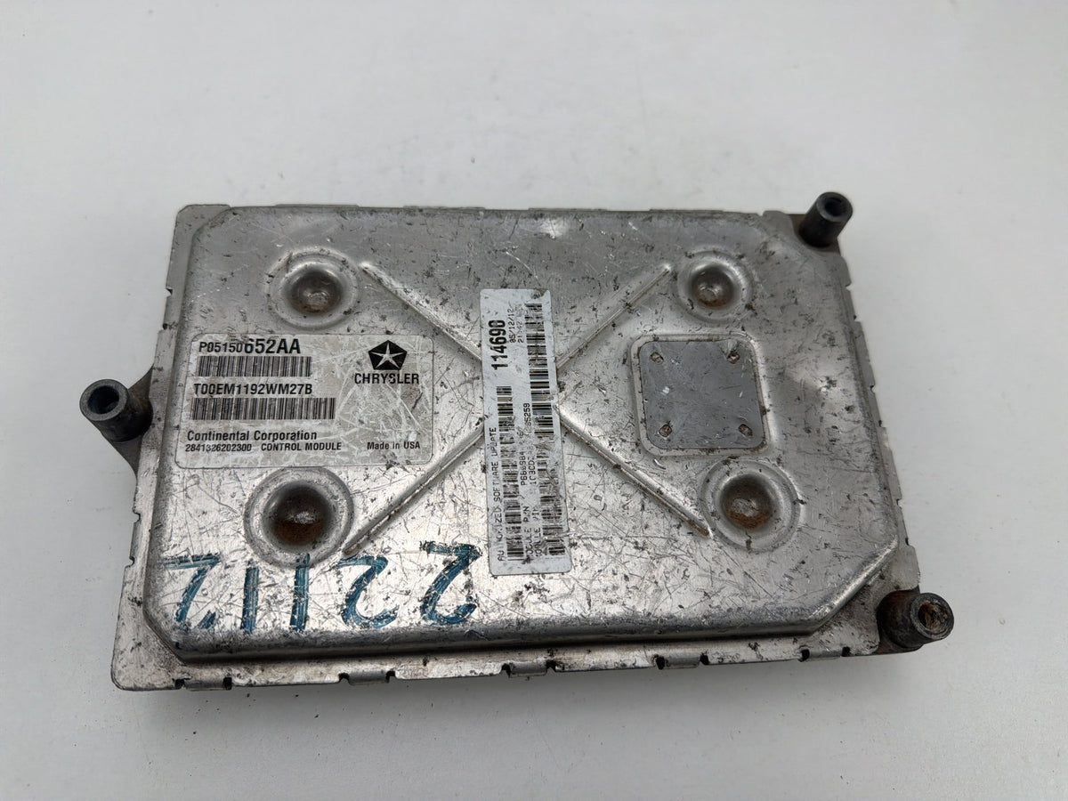 2012 Chrysler 200 Engine Computer Control Module Unit ECU P05150652AA OEM