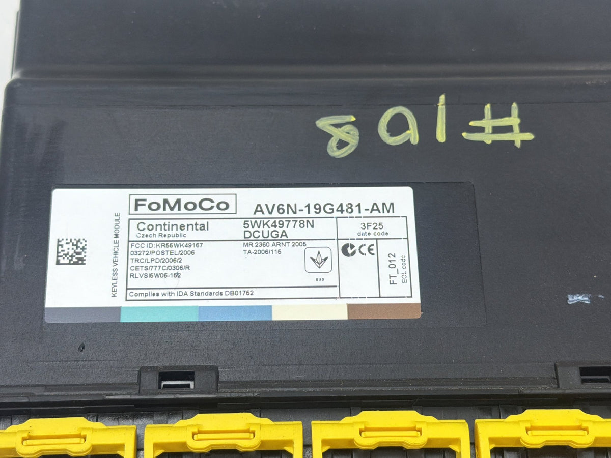 2013-2018 Ford C-Max-Anti Theft Immobilizer Locking Module AV6N-19G481-AM OEM