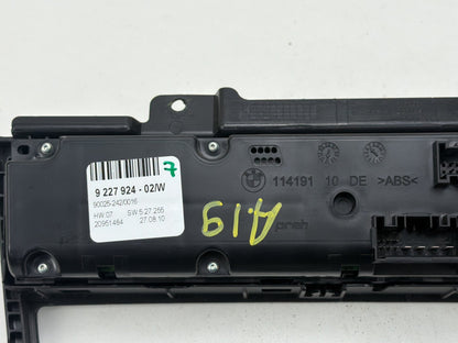 2007-2013 BMW X5 E70 Climate Control Switch Panel W/ Heated 6131 9208218-03 OEM