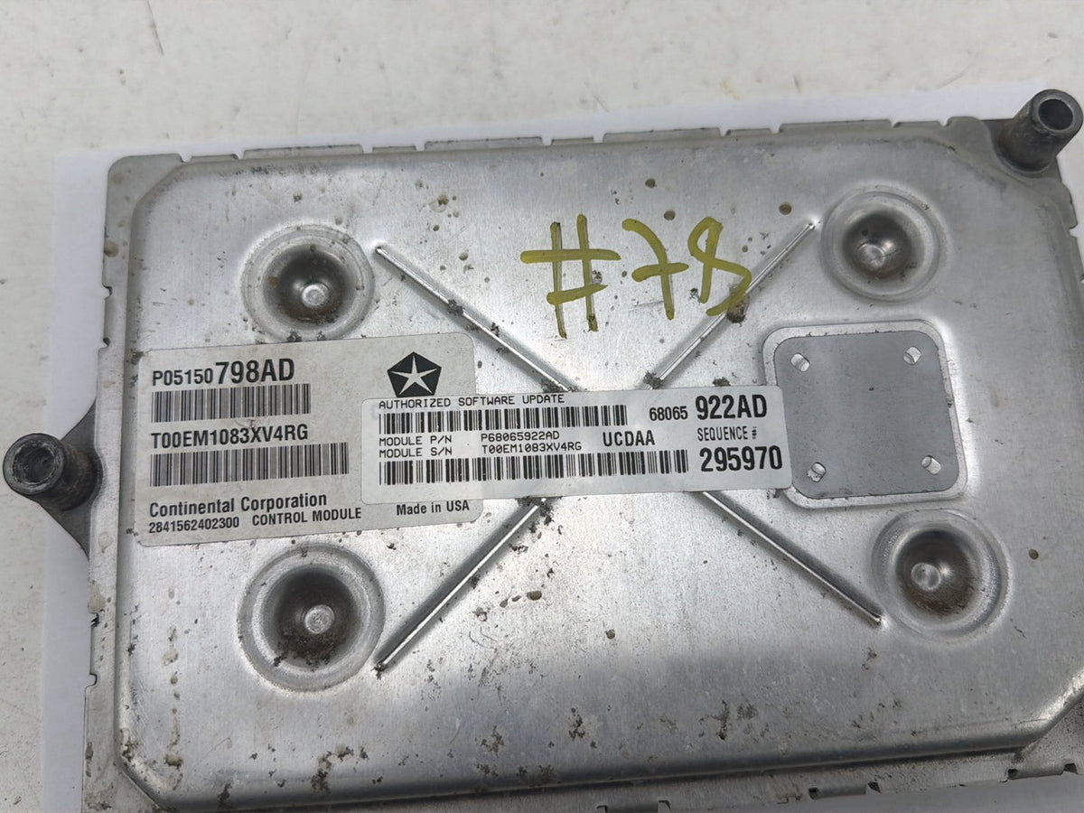 2013 Ram 1500 5.7L V8 Engine Control Module PCM ECM Computer 68065922AD OEM