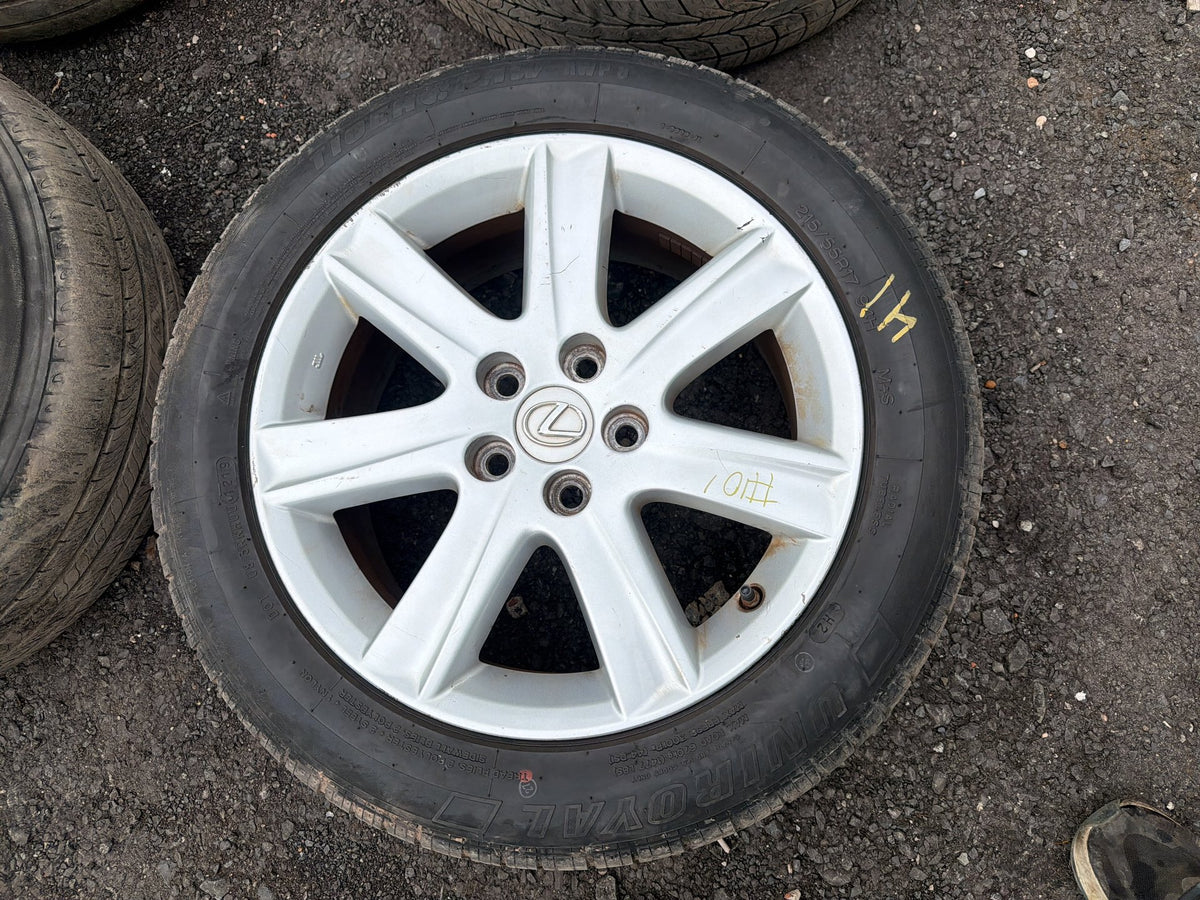 2007-2011 Lexus ES350 Silver Alloy Tire Wheel Rim Set of 4 215/55R17 94V OEM