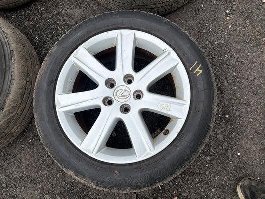 2007-2011 Lexus ES350 Silver Alloy Tire Wheel Rim Set of 4 215/55R17 94V OEM