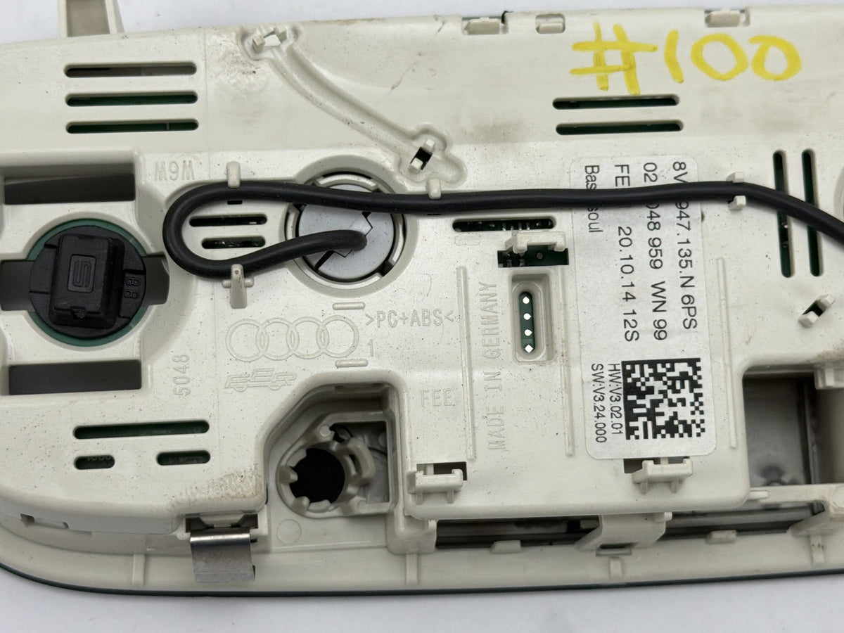 2015-2020 Audi A3 Front Center Overhead Console Dome Reading Light Lamp OEM