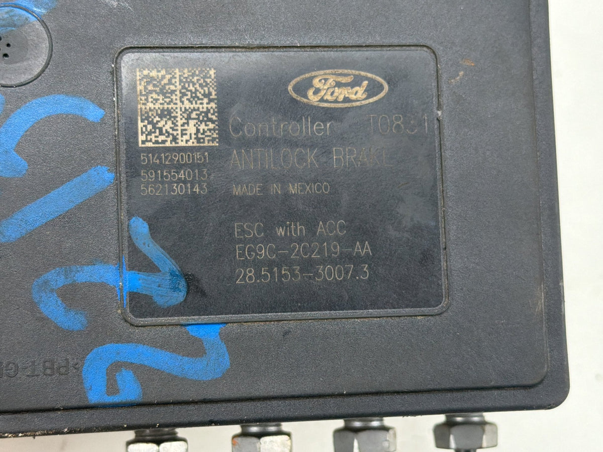 2014-2016 Ford Fusion ABS Anti-Lock Brake Pump Control Module EG9C-2C405-AC OEM