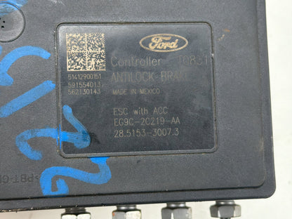 2014-2016 Ford Fusion ABS Anti-Lock Brake Pump Control Module EG9C-2C405-AC OEM