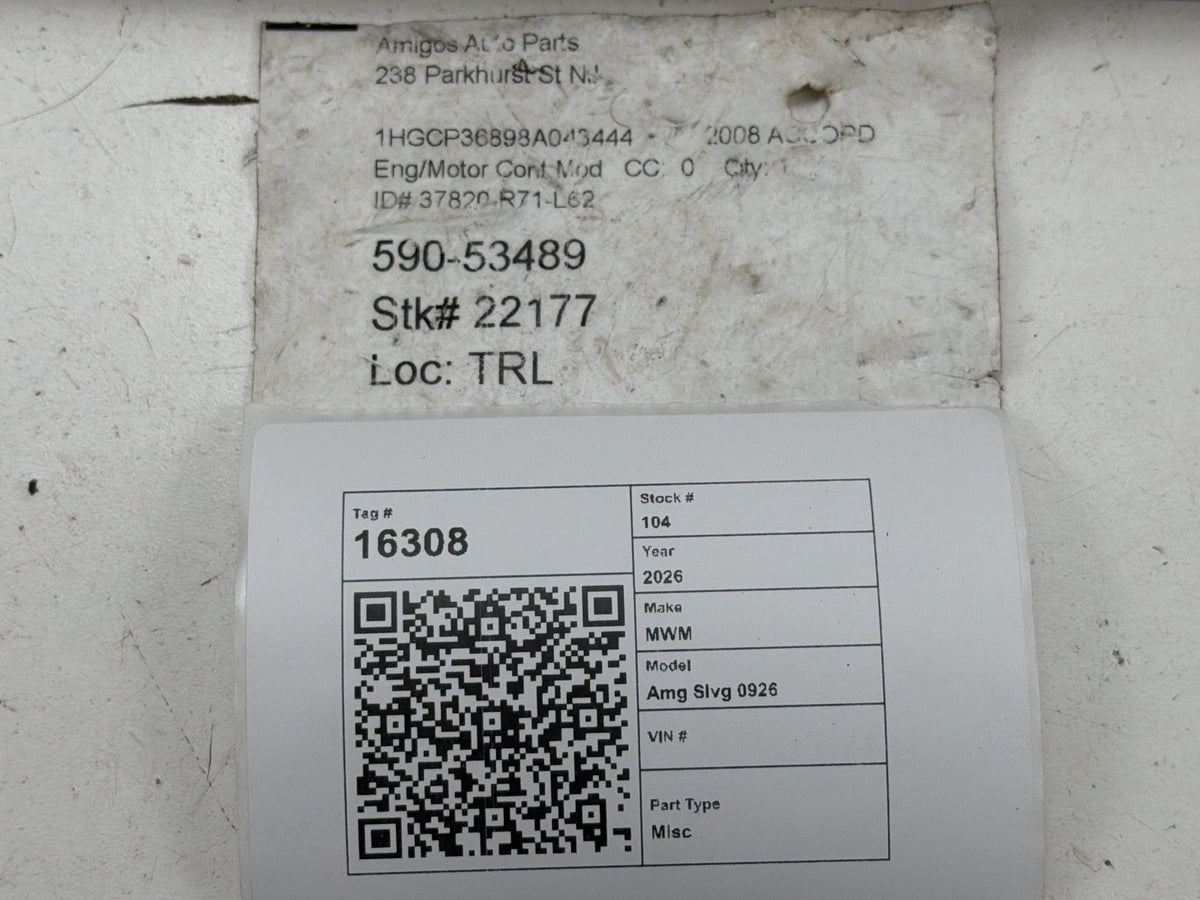 2008-2009 Honda Accord Engine Control Module ECM ECU PCM 37820-R71-L62 OEM