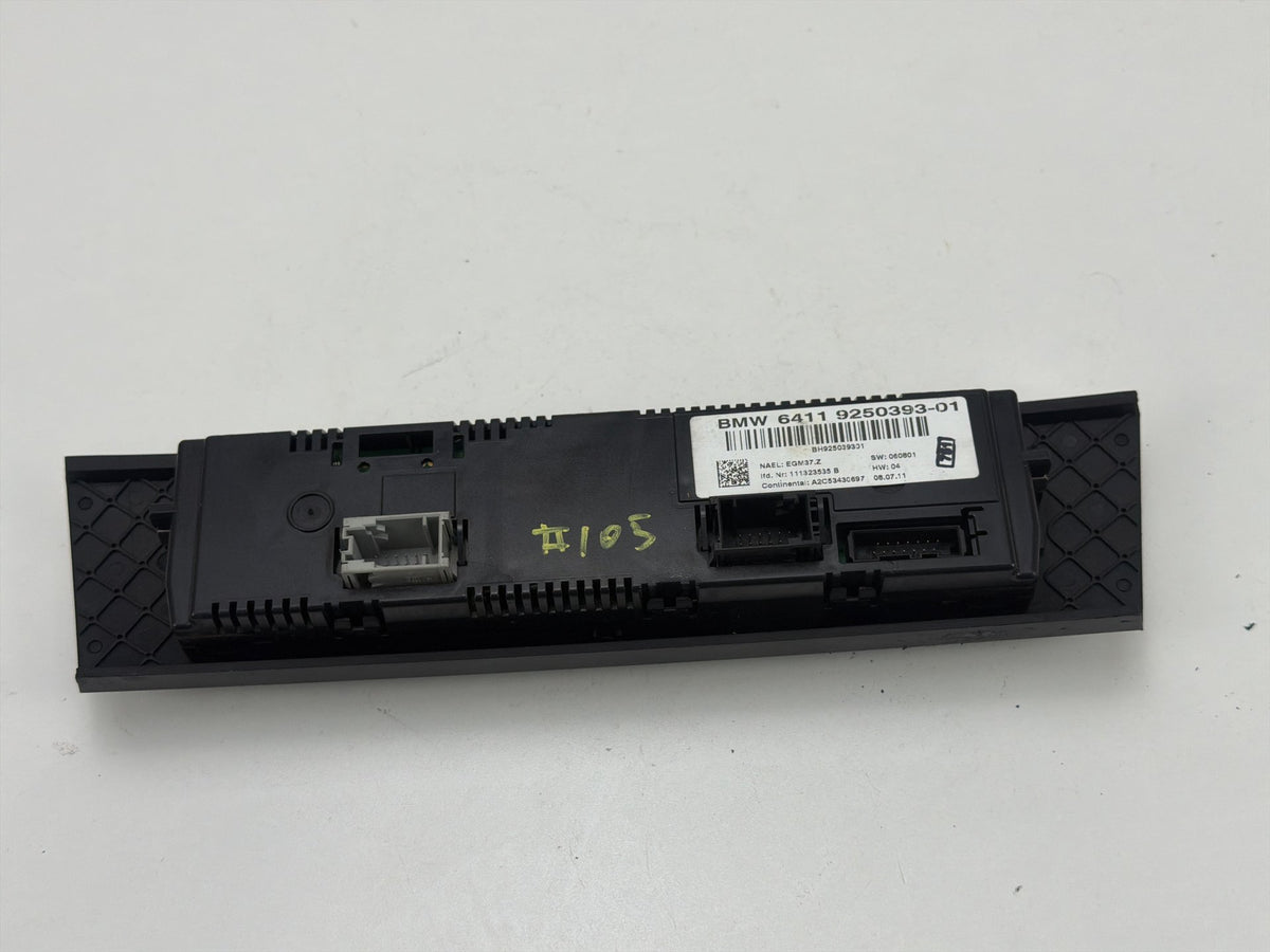 2009-2011 BMW 335i xDrive AC Temperature Climate Control 9250393 OEM