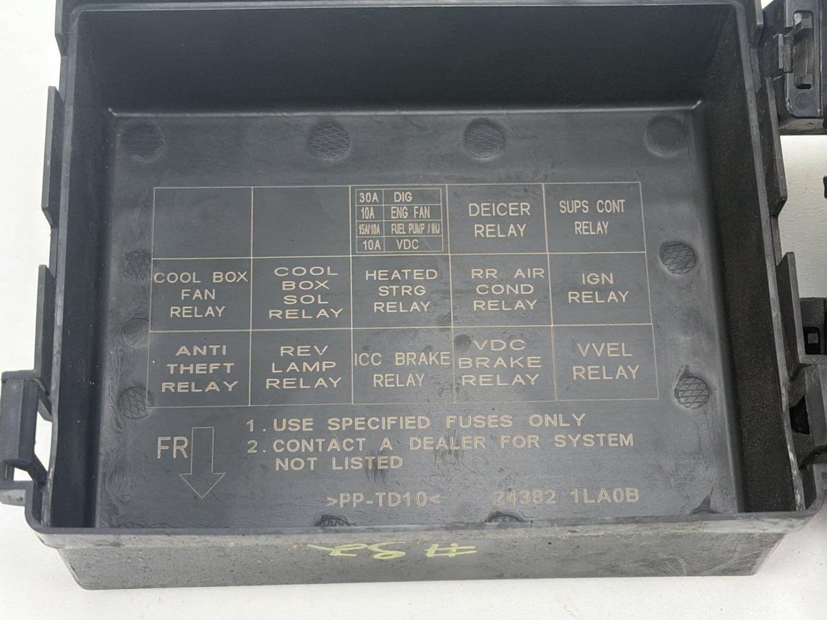 2011-2013 Infiniti QX56 Engine Fuse Relay Junction Block Box 24382-1LA1C OEM