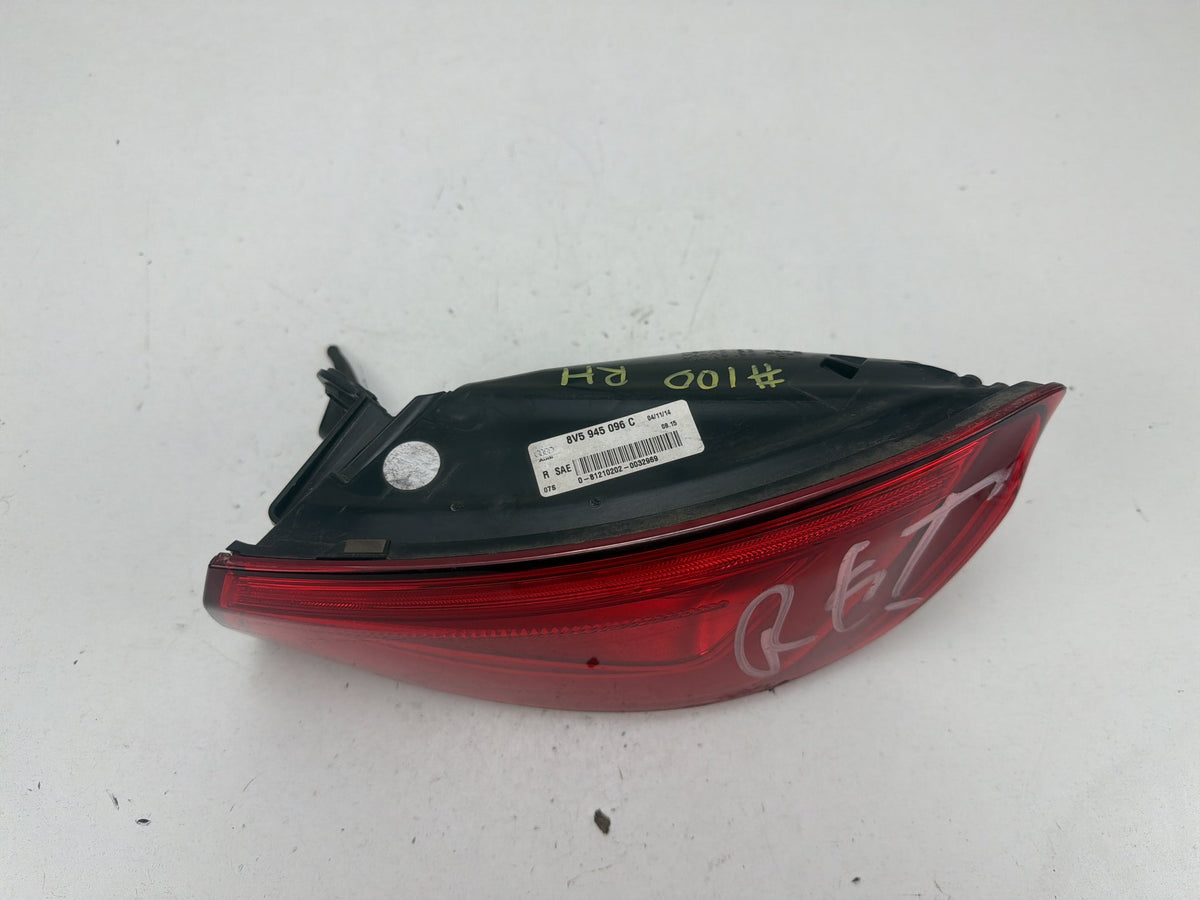 2015-2016 Audi A3 Rear Right Passenger Side Outer LED Tail Light 8V5945096 OEM