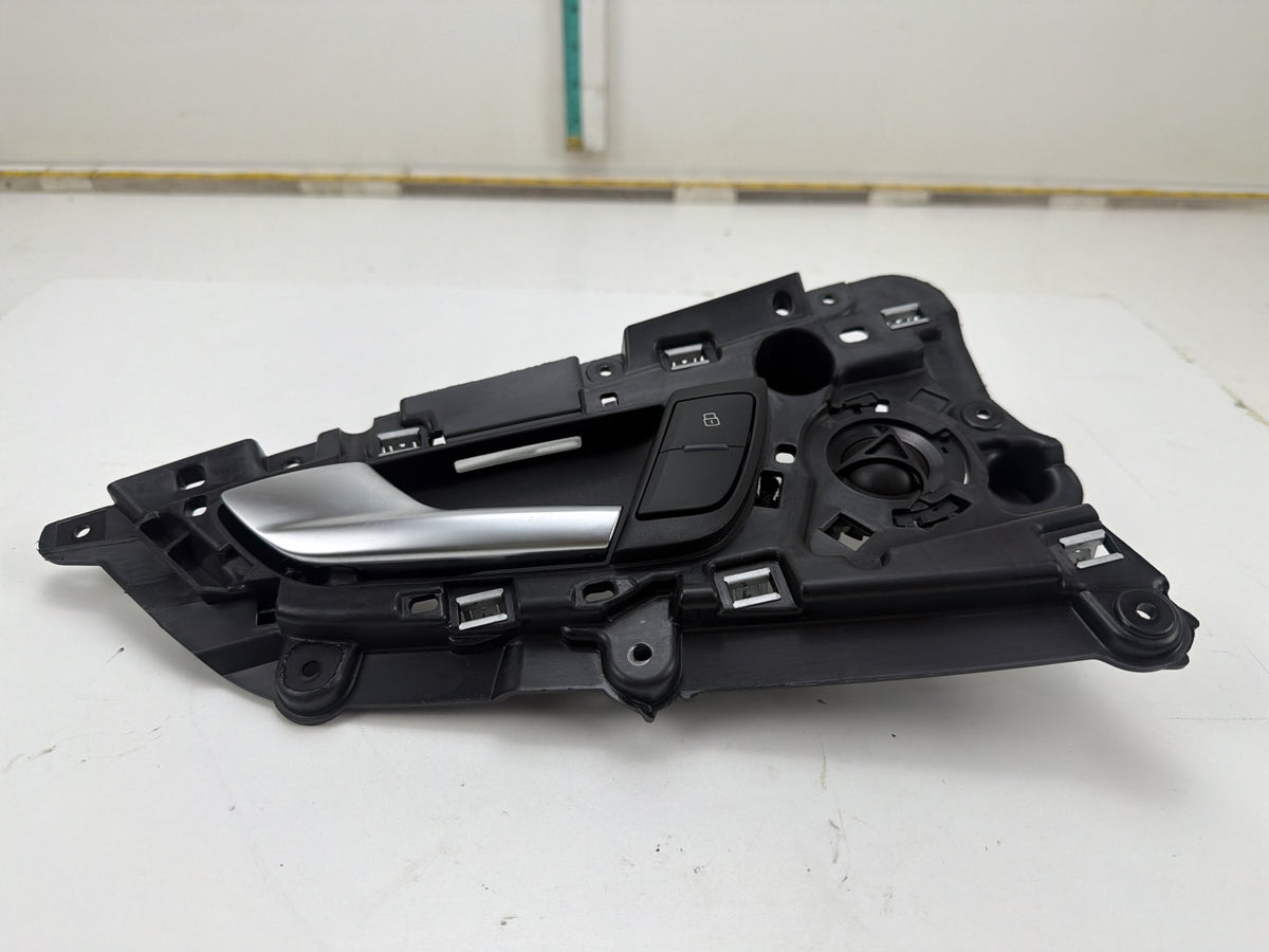 2012-2018 Audi A7 Quattro Rear Left Interior Door Handle w/ Tweeter Speaker OEM