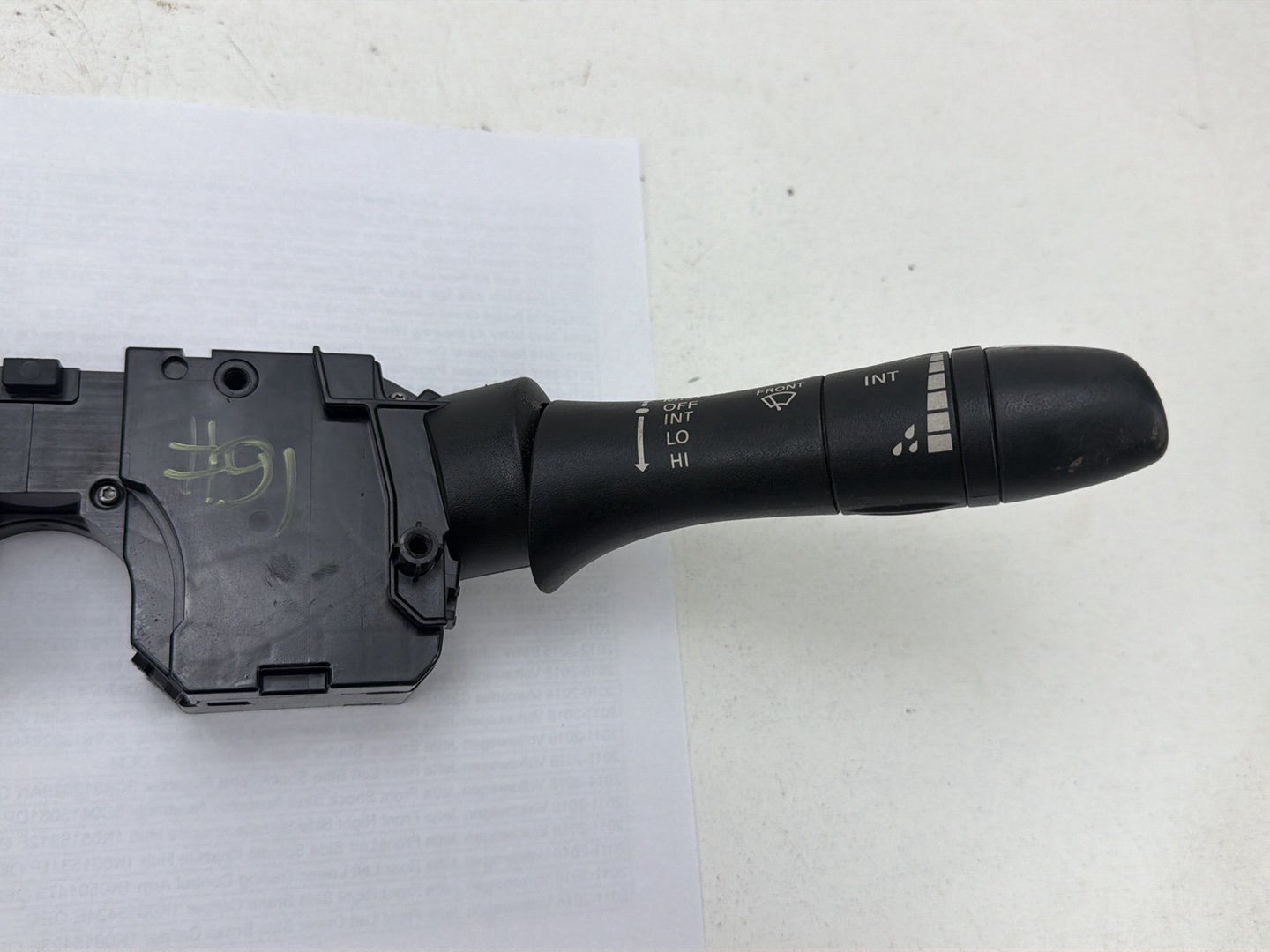 2014-2020 Infiniti Q50 V37 Front Steering Column Turn Signal & Wiper Switch OEM