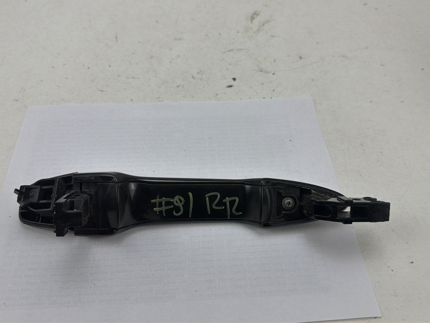 2014-2021 Infiniti Q50 Rear Right Passenger Side Exterior Door Handle OEM