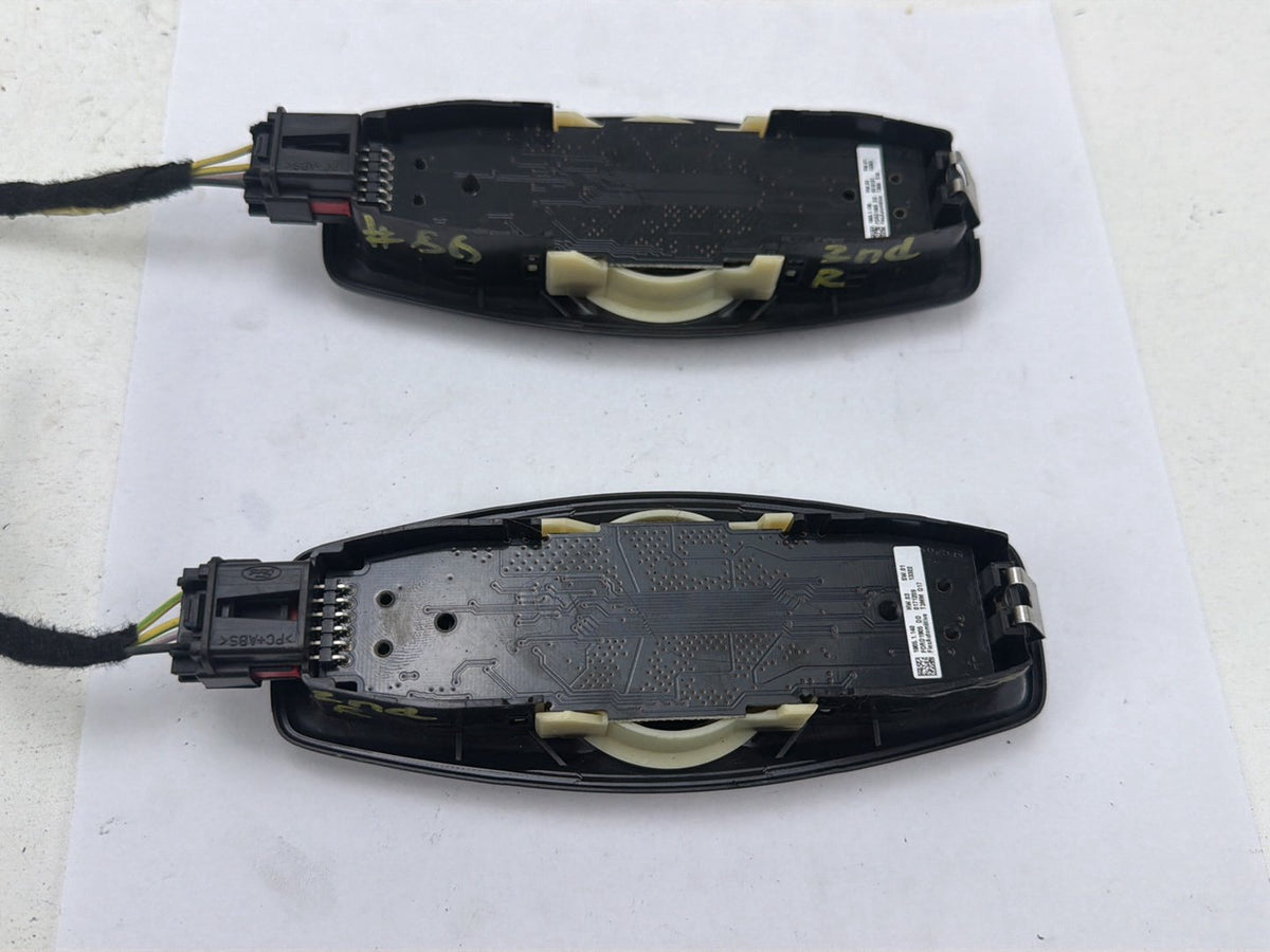 2011-2015 Ford Explorer Rear Roof Overhead Dome Reading Map Light Lamps Pair OEM