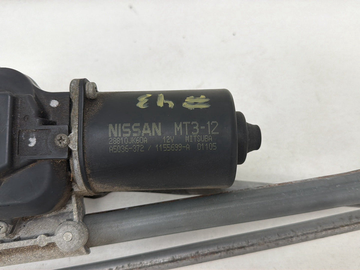 2008-2013 Infiniti G37 Front Windshield Wiper Linkage Transmission w/ Motor OEM