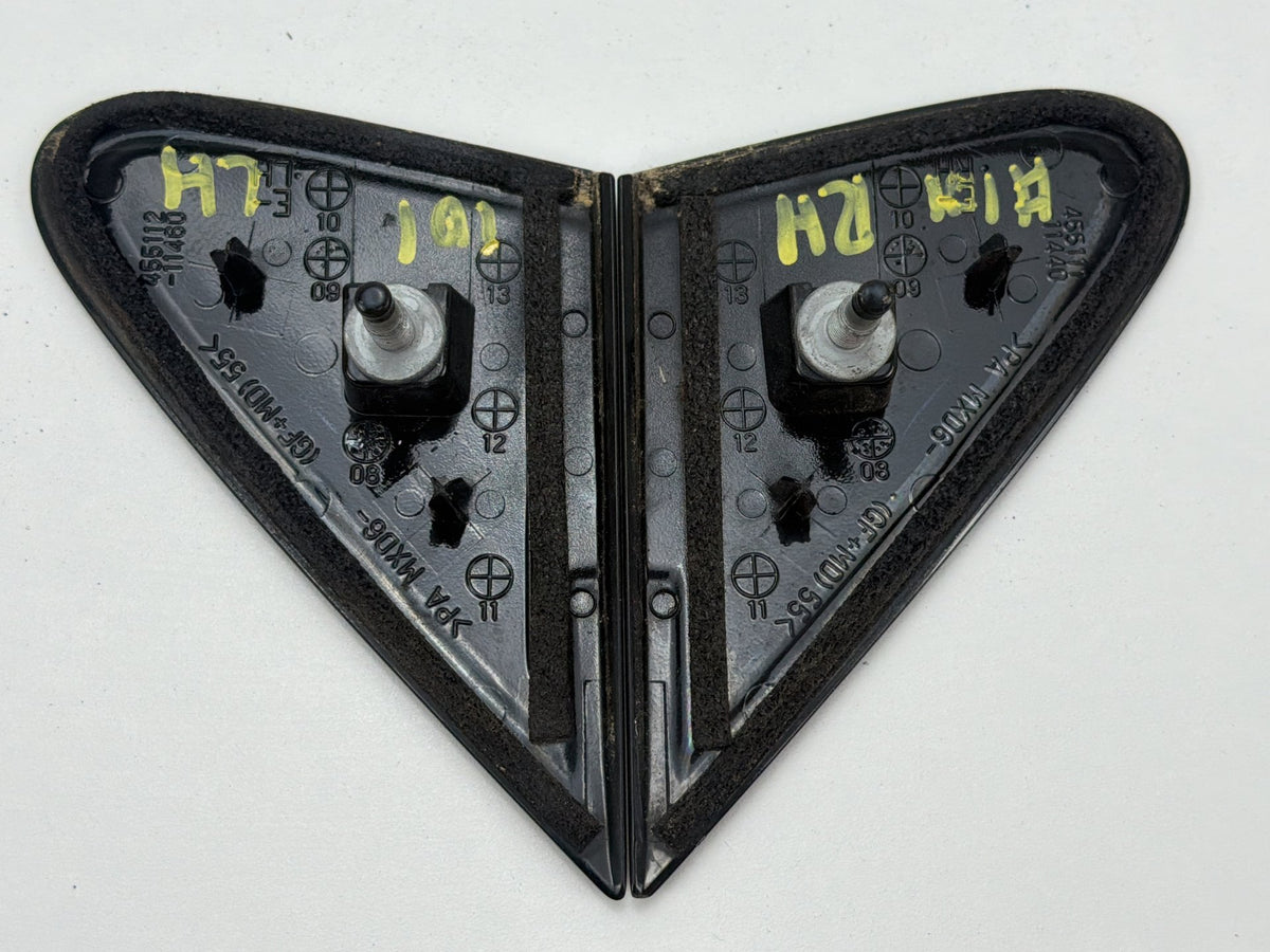 2007-2009 Lexus ES350 V40 Front Door Mirror Corner Triangle Trim Cover Pair OEM