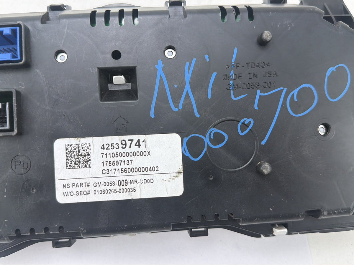 2017 Buick Encore 1.4L Speedometer Instrument Cluster 42539741 OEM