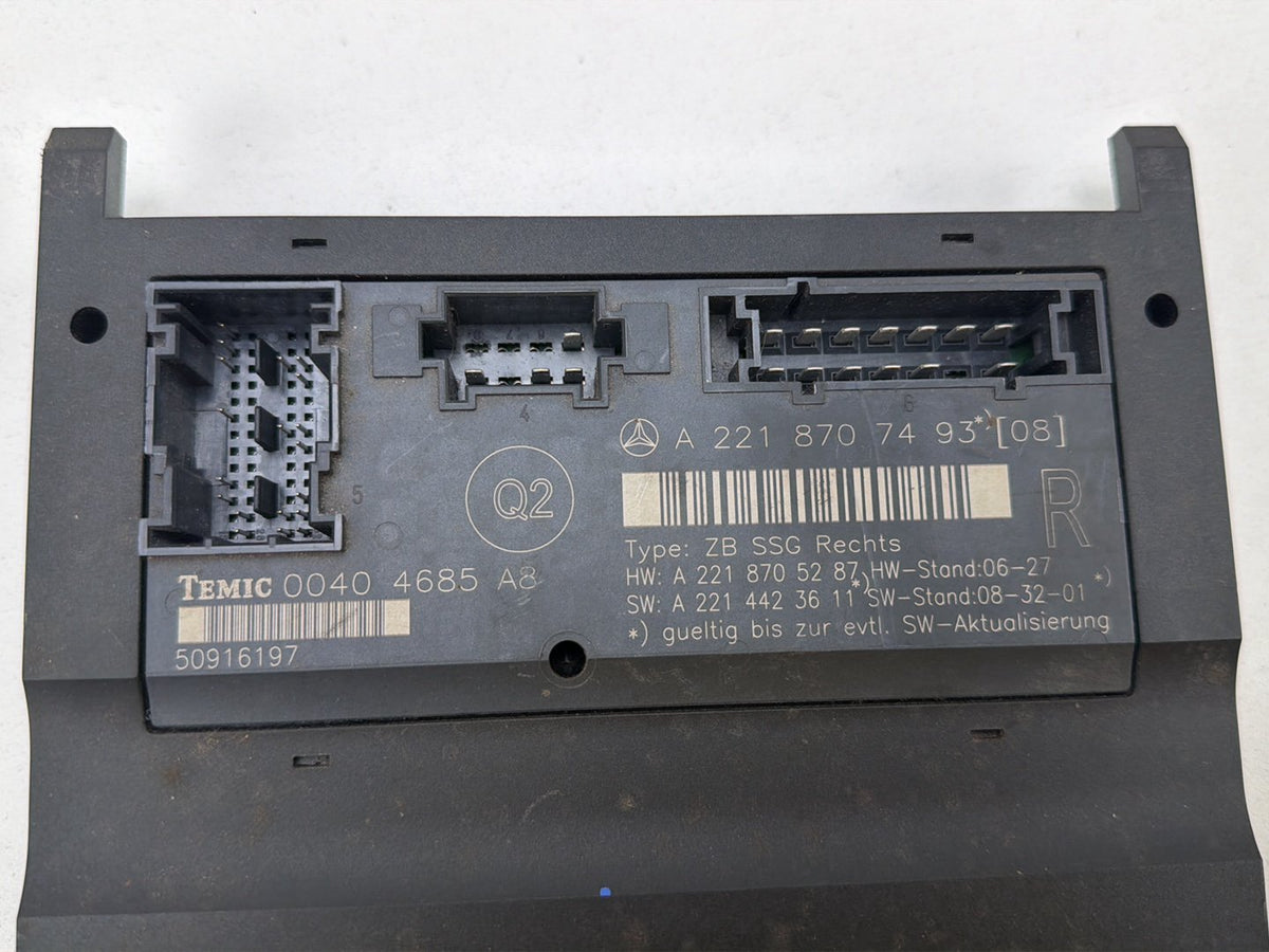 2007-2013 Mercedes-Benz S-Class W221 Front Right Under Seat Control Module OEM