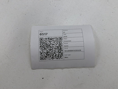 2012-2020 Chevrolet Sonic Alternator OEM