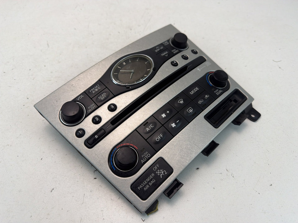 2009-2013 Infiniti G37 Climate Control w/ Radio Control Unit 68262-1NF4D OEM