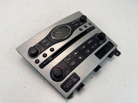 2009-2013 Infiniti G37 Climate Control w/ Radio Control Unit 68262-1NF4D OEM