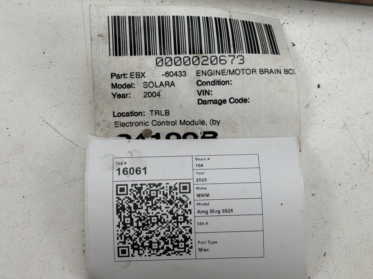 2004-2005 Toyota Solara Engine Control Module ECM ECU OEM