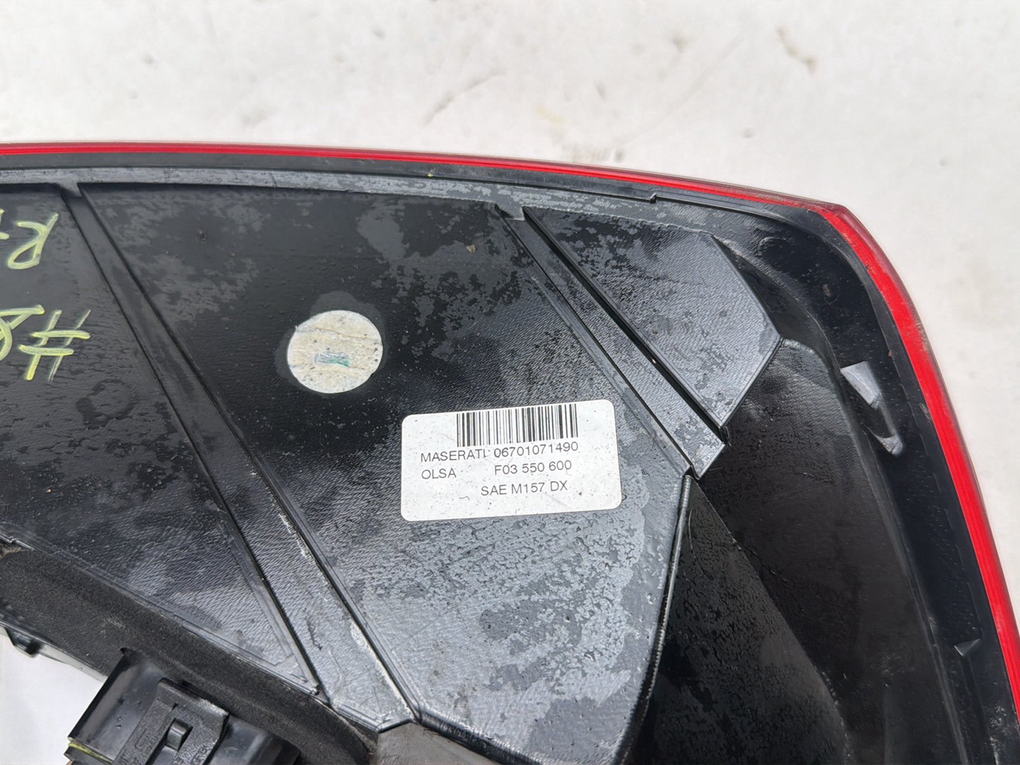 2014-2017 Maserati Ghibli Rear Right Side Outer Tail Light 06701071490 OEM