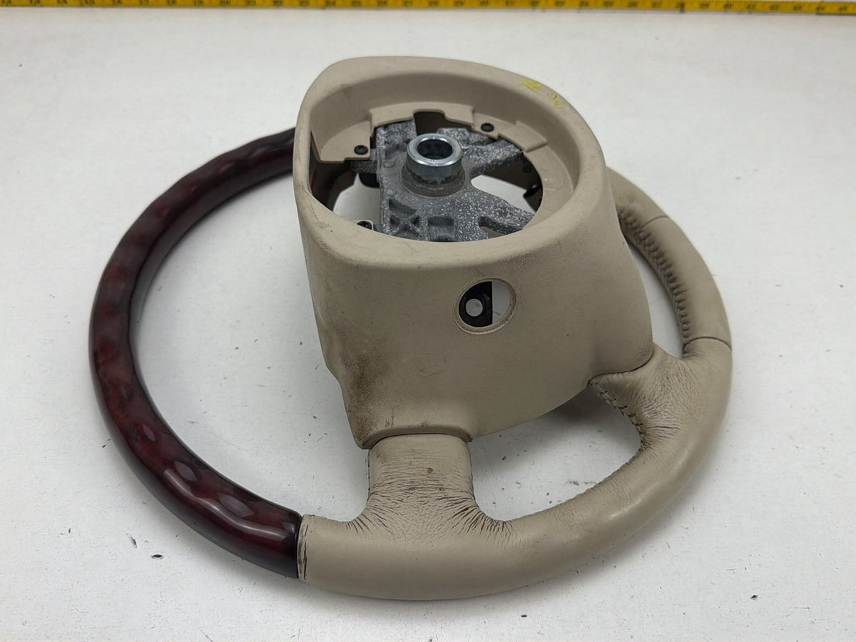2003-2006 Lincoln Navigator Leather Wood Steering Wheel 30328471 OEM