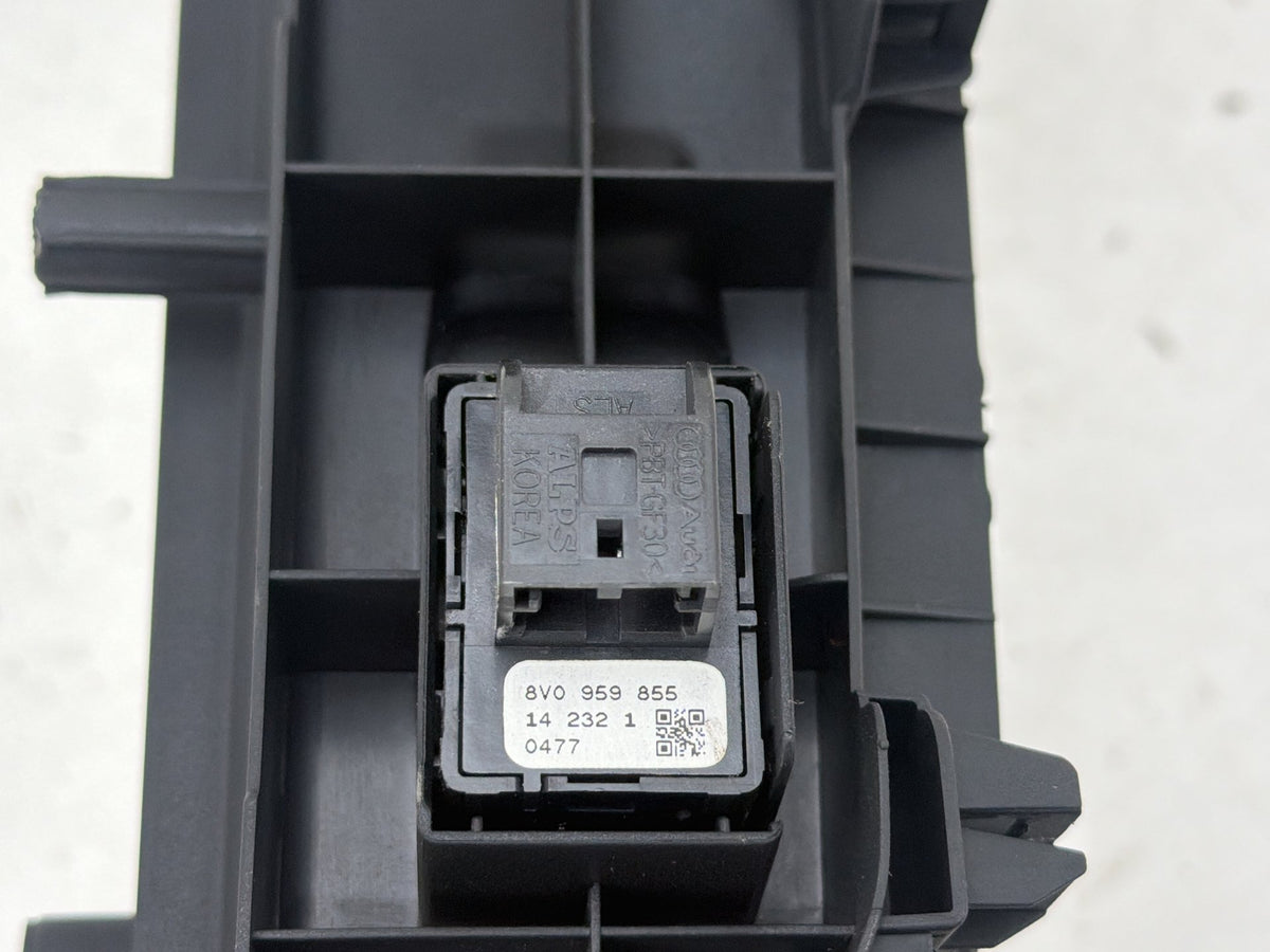 2015-2020 Audi A3 Front Right Side Door Window Switch w/ Bezel Trim Panel OEM