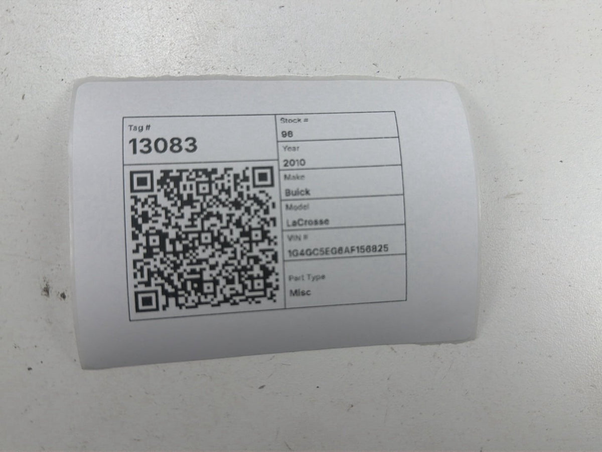 2010-2011 Buick LaCrosse - Body Control Module 13574842 OEM