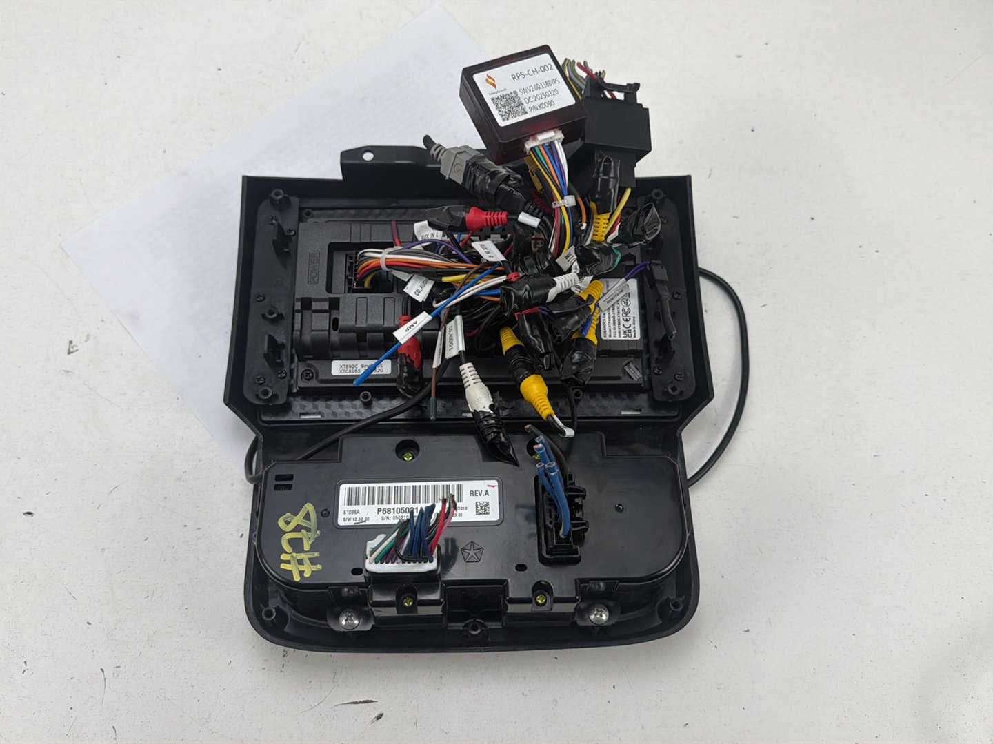 2013-2018 Ram 1500 Dash Bezel Trim With Android Screen Radio Climate Control OEM